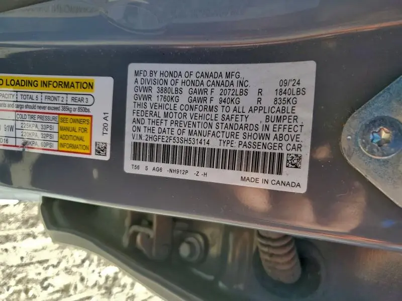 2025 HONDA CIVIC SPORT  