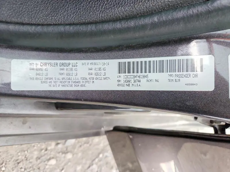 2015 CHRYSLER 200 C  