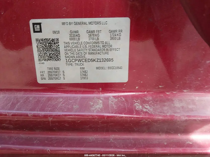 2019 CHEVROLET SILVERADO 1500 LT