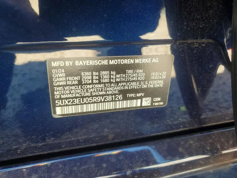 2024 BMW X5 XDRIVE40I  