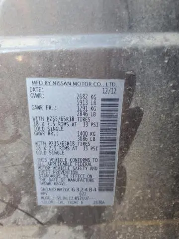 2013 NISSAN PATHFINDER S  