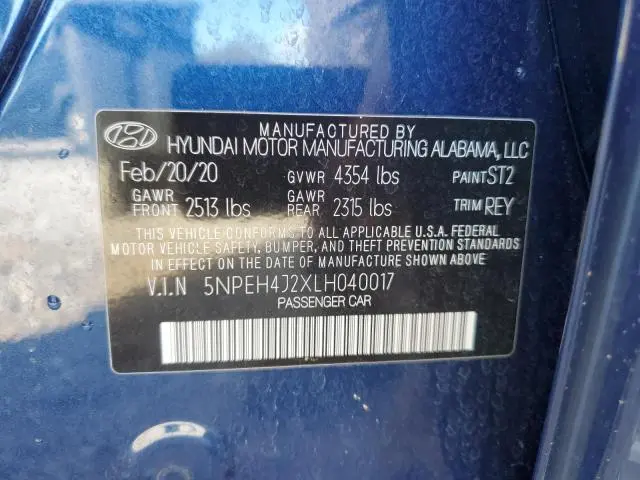 2020 HYUNDAI SONATA LIMITED  