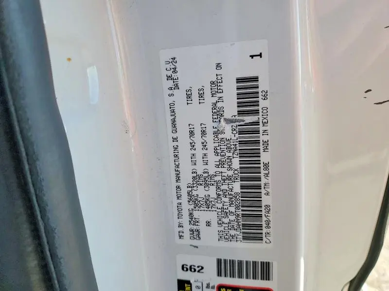 2024 TOYOTA TACOMA XTRACAB  