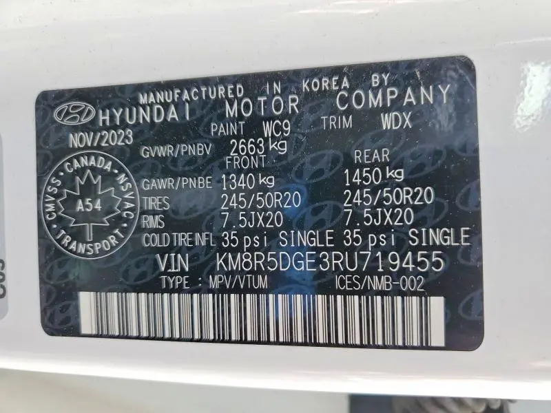 2024 HYUNDAI PALISADE LIMITED  