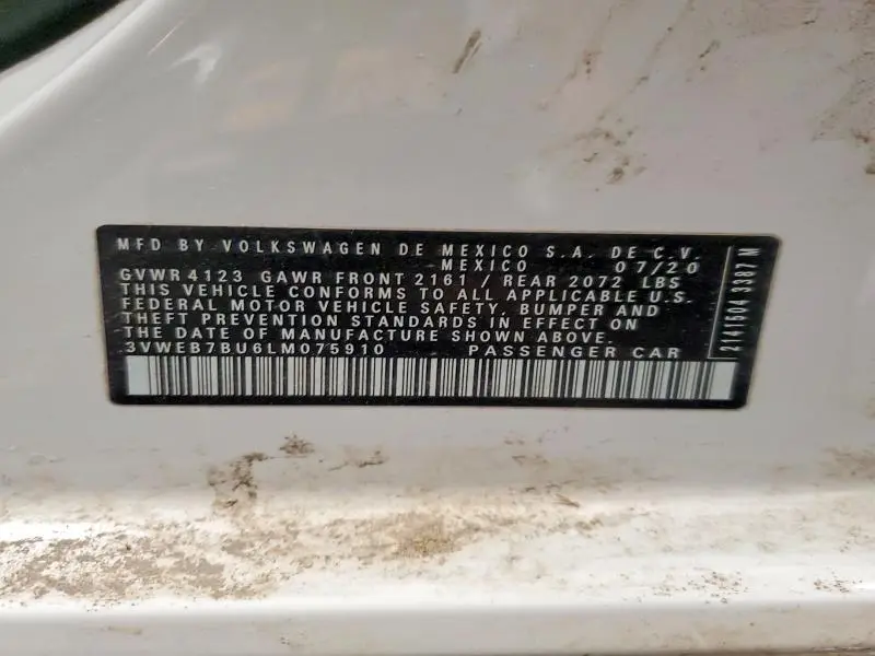 2020 VOLKSWAGEN JETTA SEL  