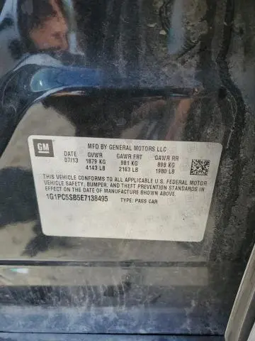 2014 CHEVROLET CRUZE LT