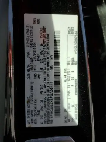 2015 FORD ESCAPE TITANIUM  