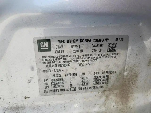 2021 CHEVROLET TRAX LS  