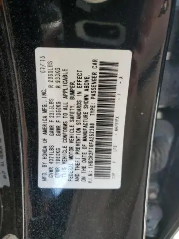 2015 HONDA ACCORD EX  