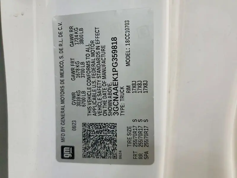 2023 CHEVROLET SILVERADO C1500  