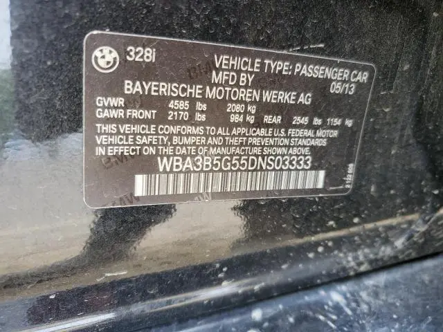 2013 BMW 328 XI SULEV