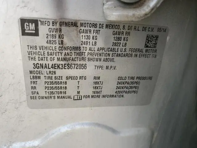 2014 CHEVROLET CAPTIVA LTZ  