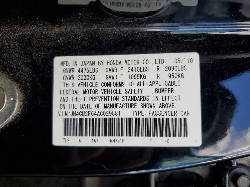2010 ACURA TSX   