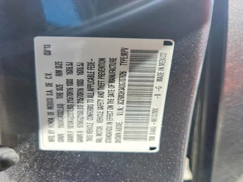 2013 HONDA CR-V LX  