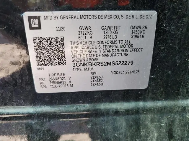 2021 CHEVROLET BLAZER RS  