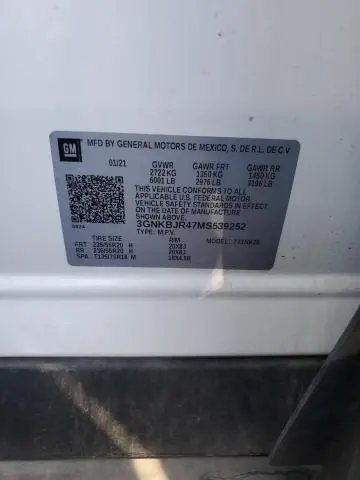 2021 CHEVROLET BLAZER 3LT  