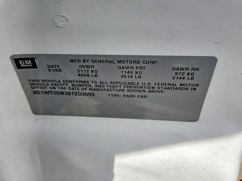 2011 CHEVROLET IMPALA LT  