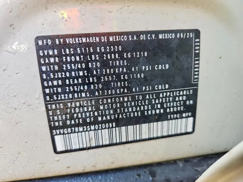 2025 VOLKSWAGEN TIGUAN SE R-LINE BLACK  