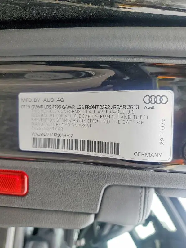 2019 AUDI A4 PREMIUM PLUS  