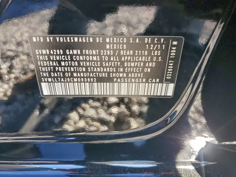 2012 VOLKSWAGEN JETTA TDI  