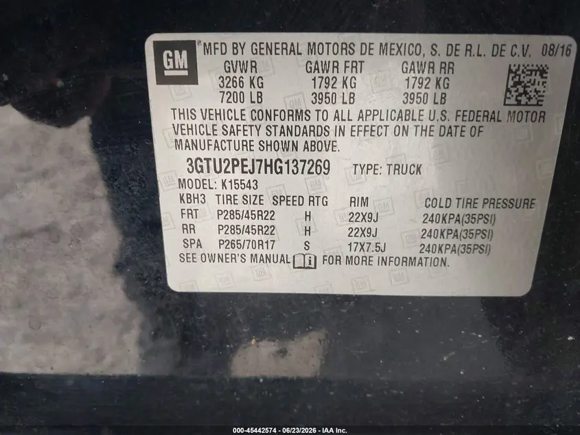 2017 GMC SIERRA 1500 DENALI