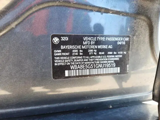 2016 BMW 320 XI  