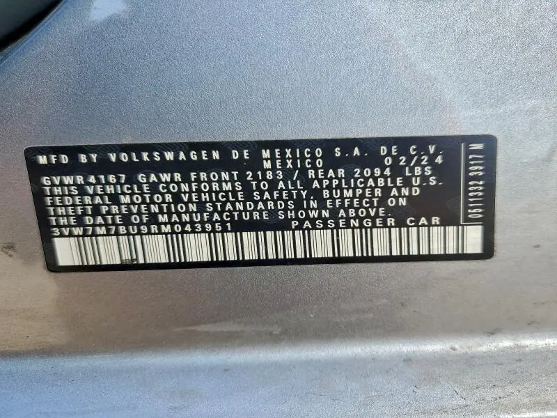 2024 VOLKSWAGEN JETTA SE  