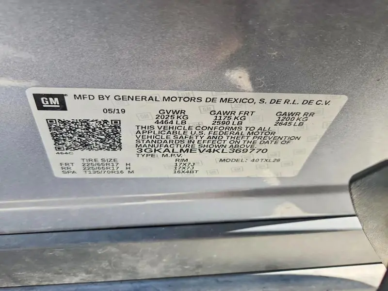 2019 GMC TERRAIN SLE  