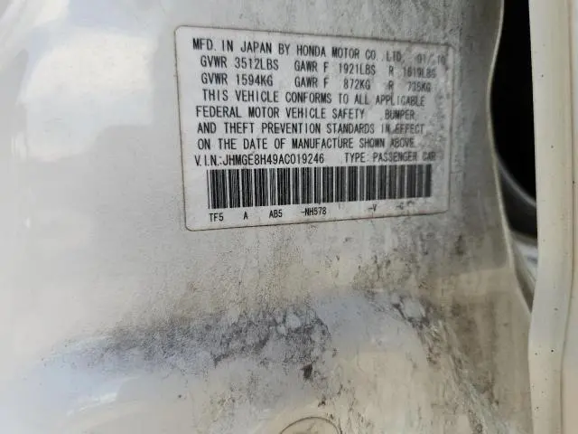 2010 HONDA FIT SPORT