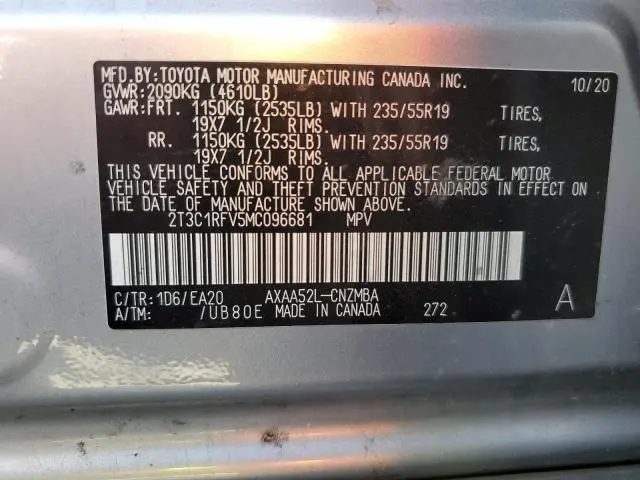 2021 TOYOTA RAV4 XLE PREMIUM  