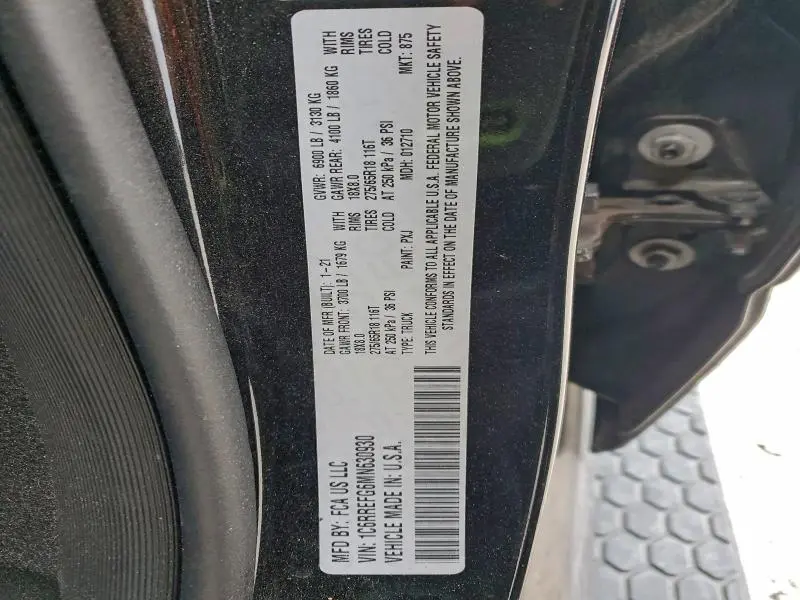 2021 RAM 1500 BIG HORN/LONE STAR  