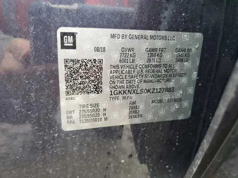 2019 GMC ACADIA DENALI  