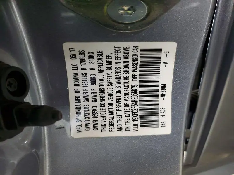 2017 HONDA CIVIC LX  