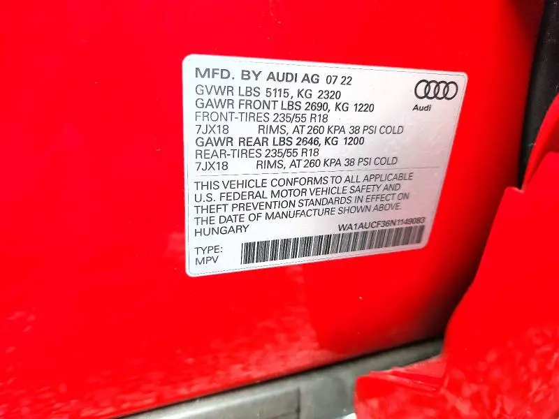 2022 AUDI Q3 PREMIUM 40  