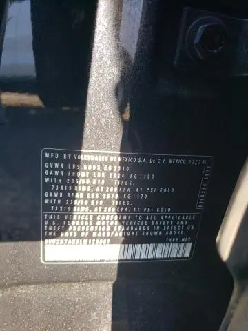 2020 VOLKSWAGEN TIGUAN SE  