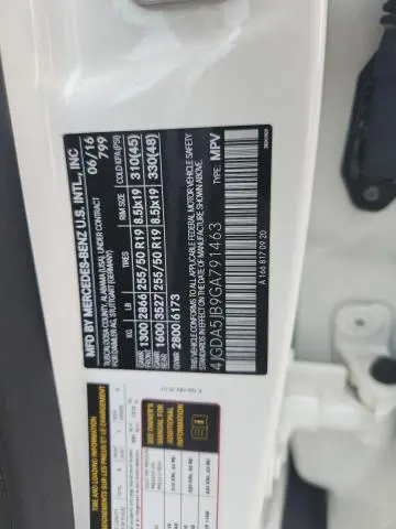 2016 MERCEDES-BENZ GLE 350