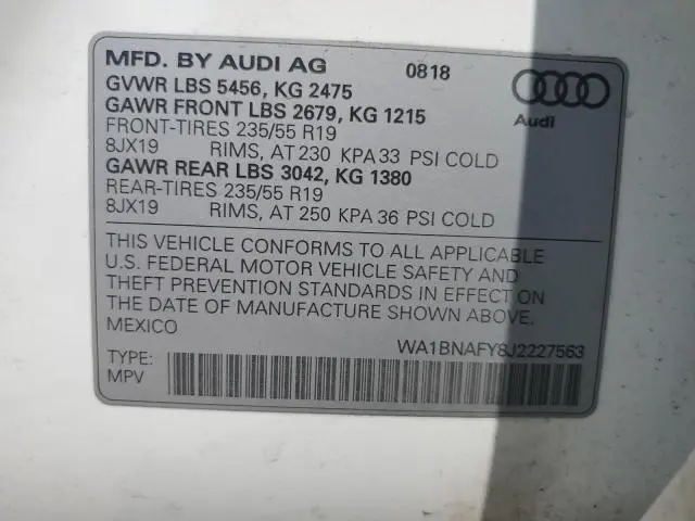 2018 AUDI Q5 PREMIUM PLUS  