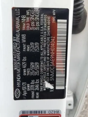 2022 HYUNDAI TUCSON SEL  