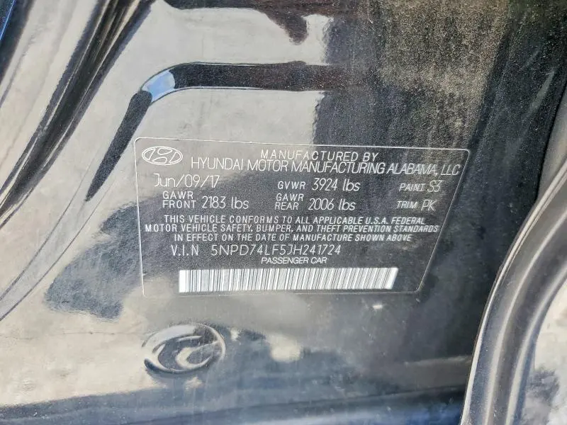 2018 HYUNDAI ELANTRA SE  