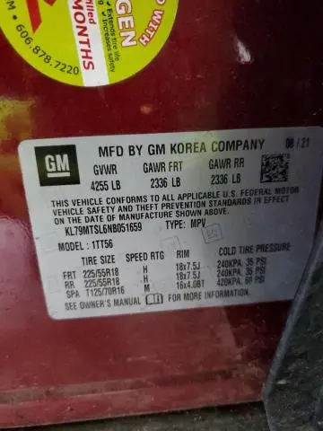 2022 CHEVROLET TRAILBLAZER RS  