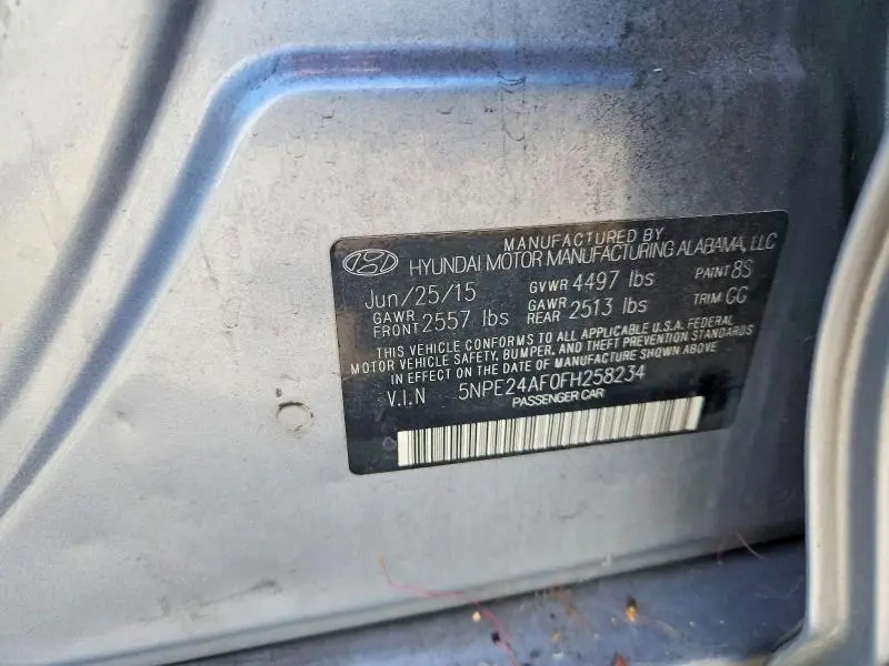 2015 HYUNDAI SONATA SE  