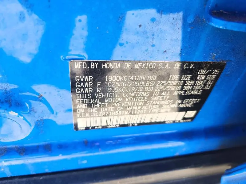 2026 HONDA HR-V SPORT  