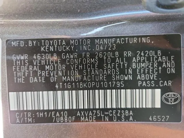 2023 TOYOTA CAMRY SE NIGHT SHADE  