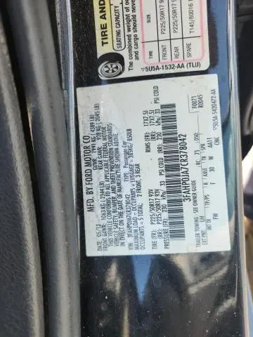 2012 FORD FUSION SEL  