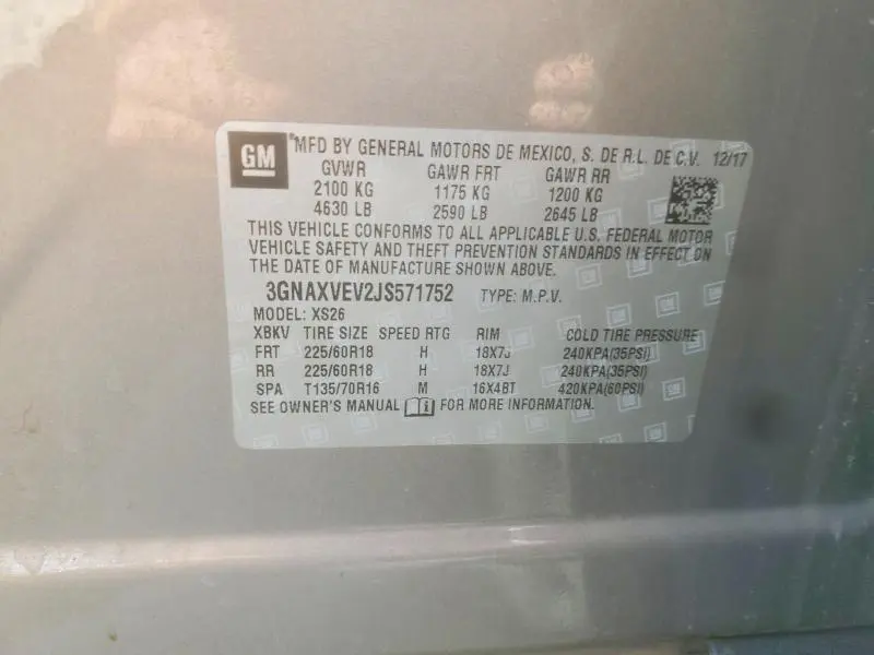 2018 CHEVROLET EQUINOX PREMIER  