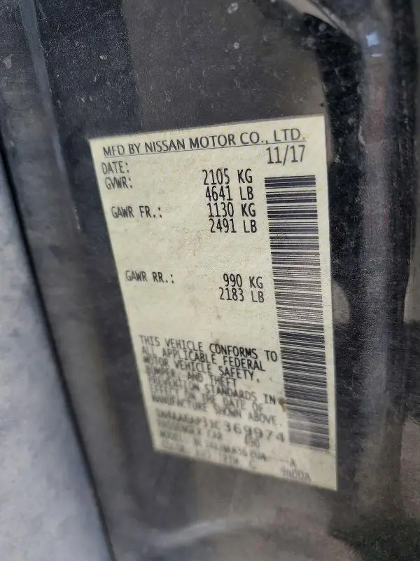 2018 NISSAN MAXIMA PLATINUM  