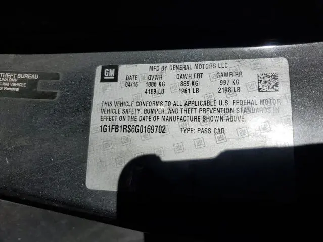 2016 CHEVROLET CAMARO LT