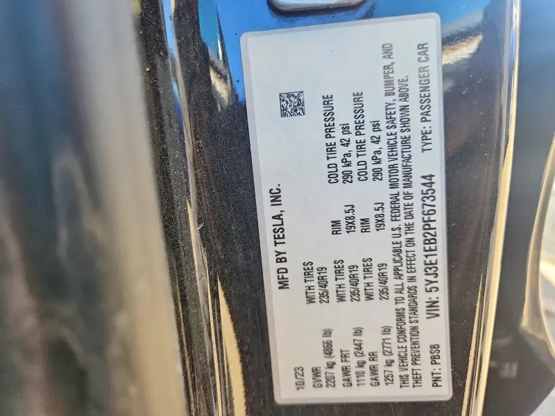 2023 TESLA MODEL 3   