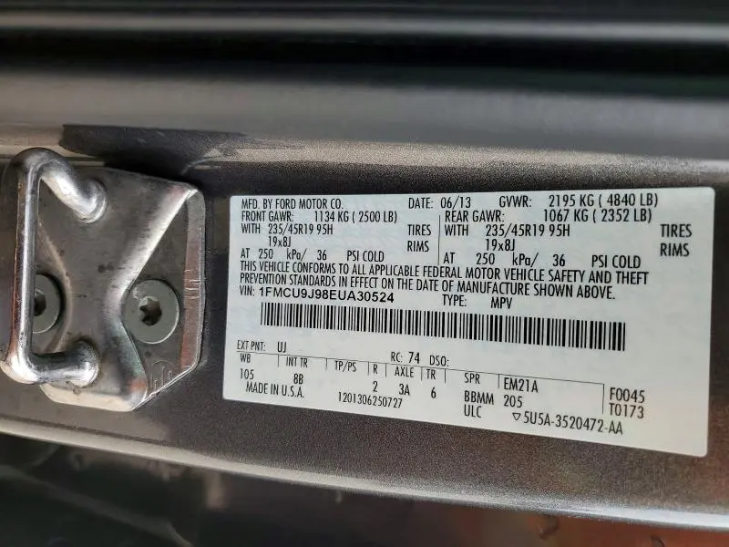 2014 FORD ESCAPE TITANIUM  