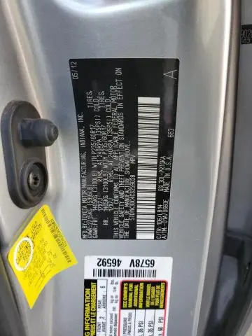 2012 TOYOTA SIENNA XLE  